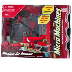 Micro Machines Mission Air Assault‎ with COOL Helicopter NEW Vintage